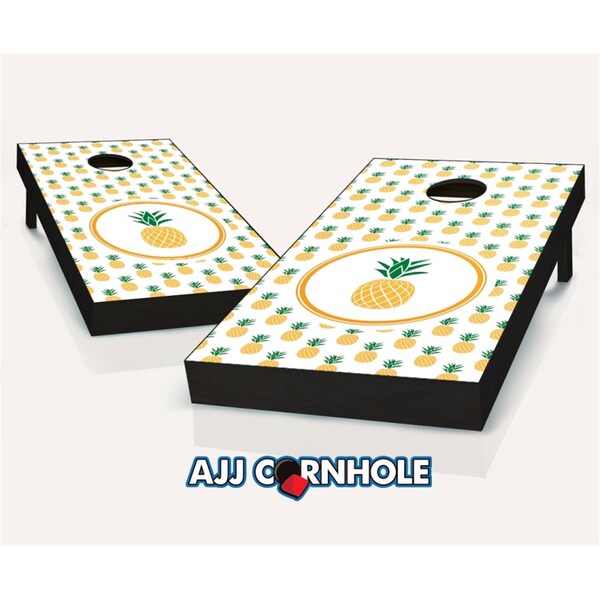 Mkf Collection By Mia K. Farrow Pineapple Theme Cornhole Set with Bags - 8 x 24 x 48 in. 107-Pineapple - main